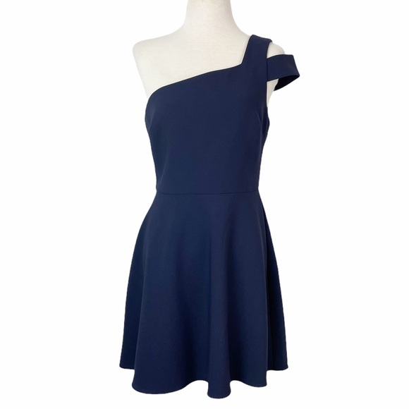 Likely Dresses & Skirts - Likely Montgomery Fit Flare One Shoulder mini 10